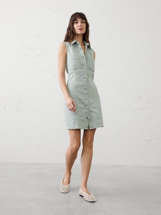 Denim Mini Shirtdress