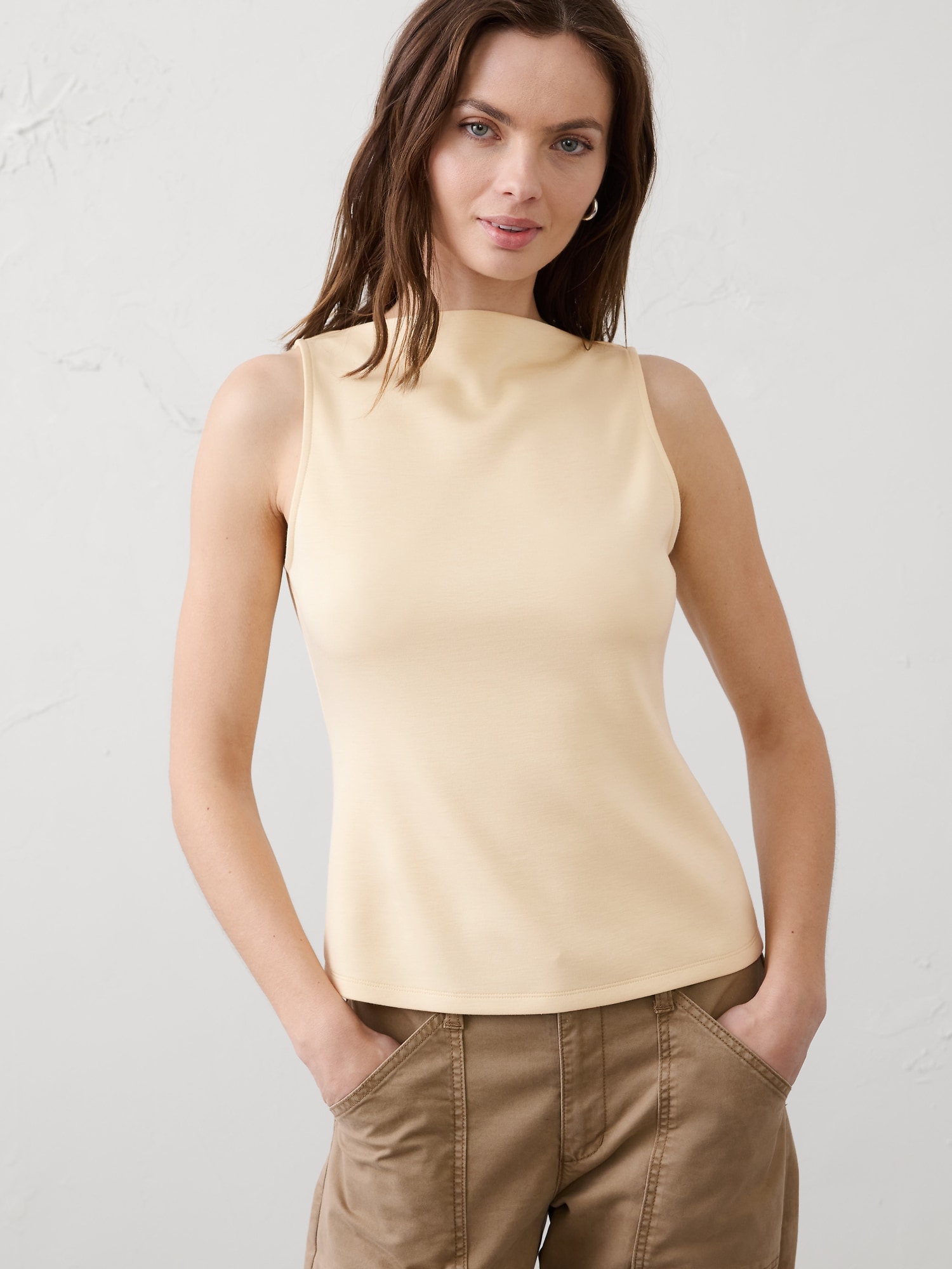 Image number 1 showing, Soft Touch High-Neck Top