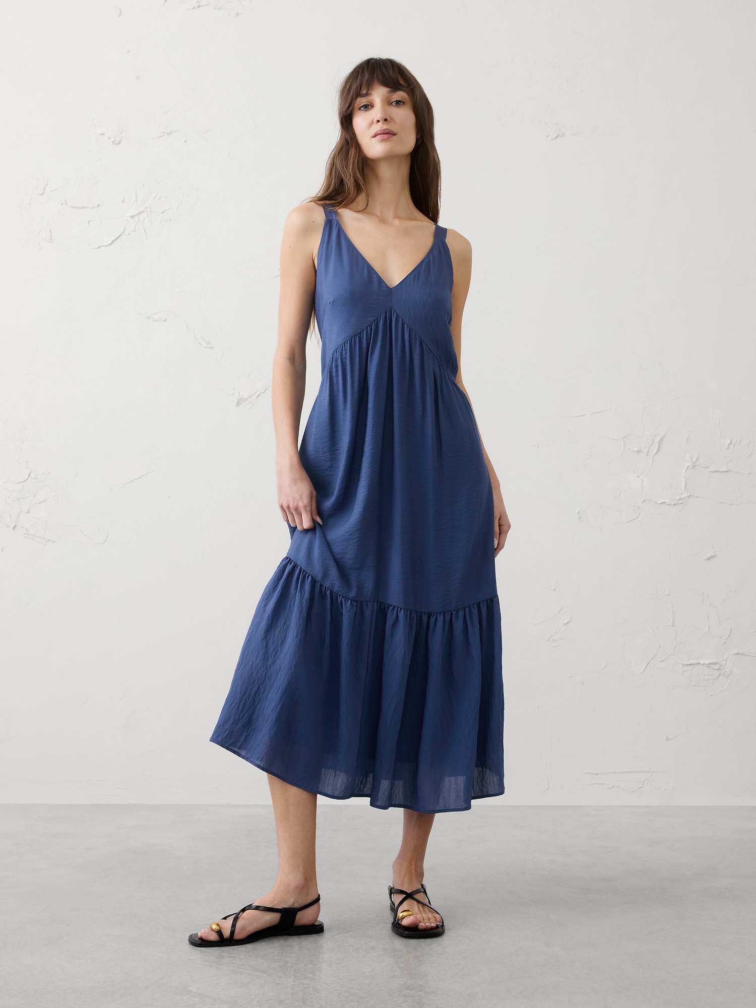 Image number 1 showing, Empire-Tiered Midi Dress