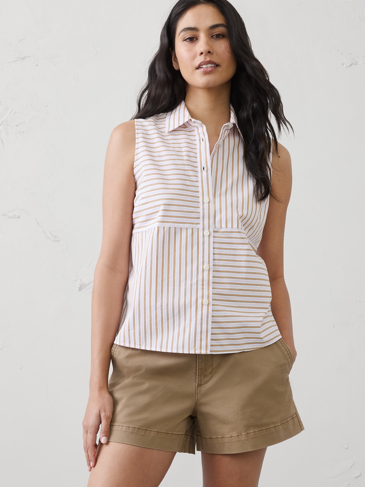 Image number 1 showing, Mixed Striped Shirt
