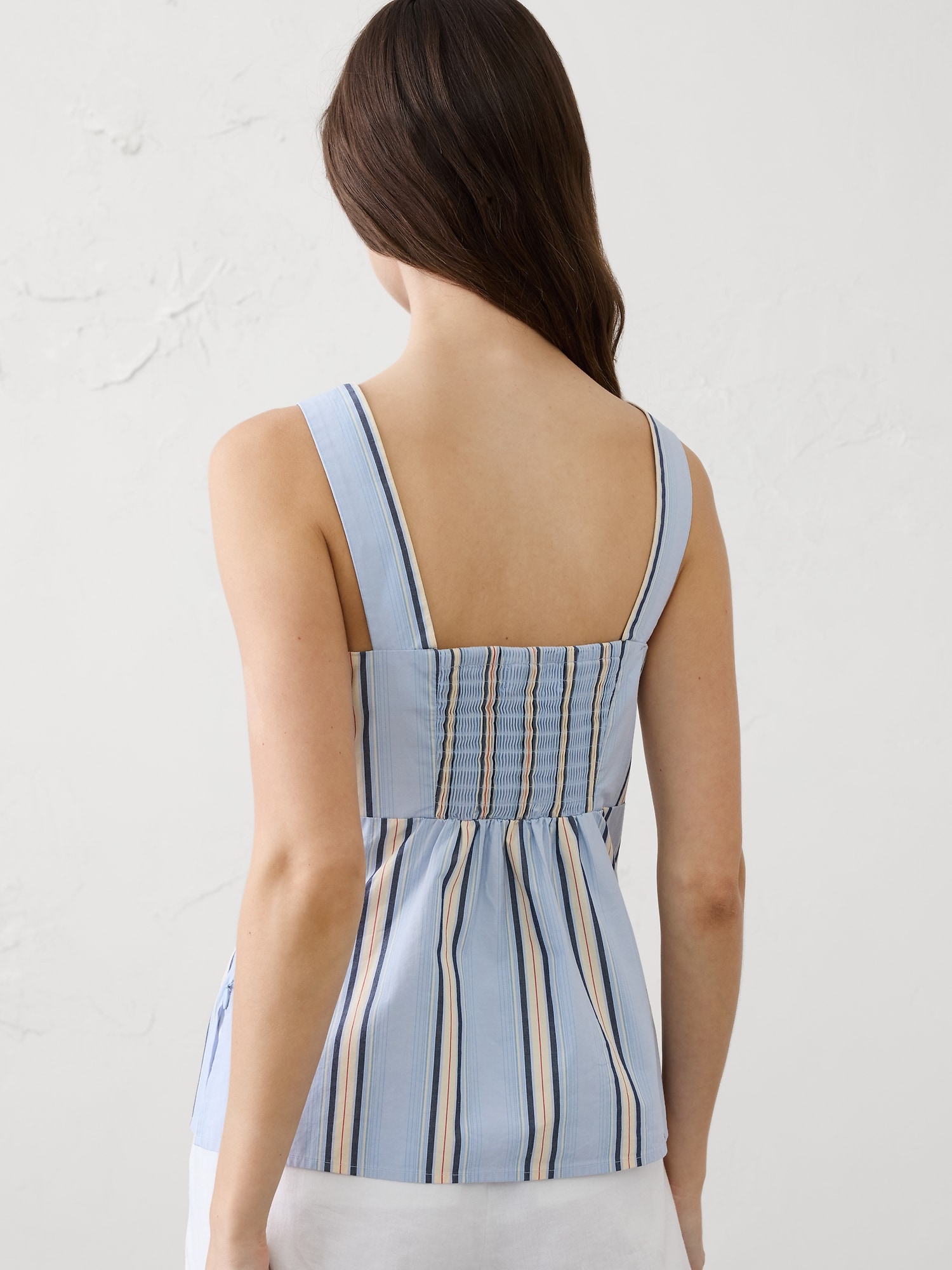 Image number 2 showing, Poplin Cinched Bust-Tie Top