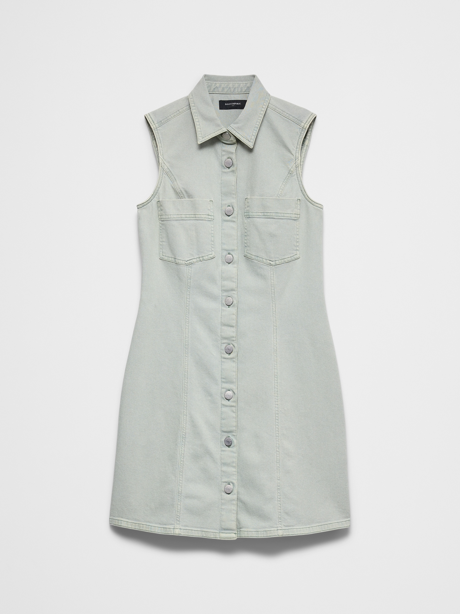 Image number 4 showing, Denim Mini Shirtdress