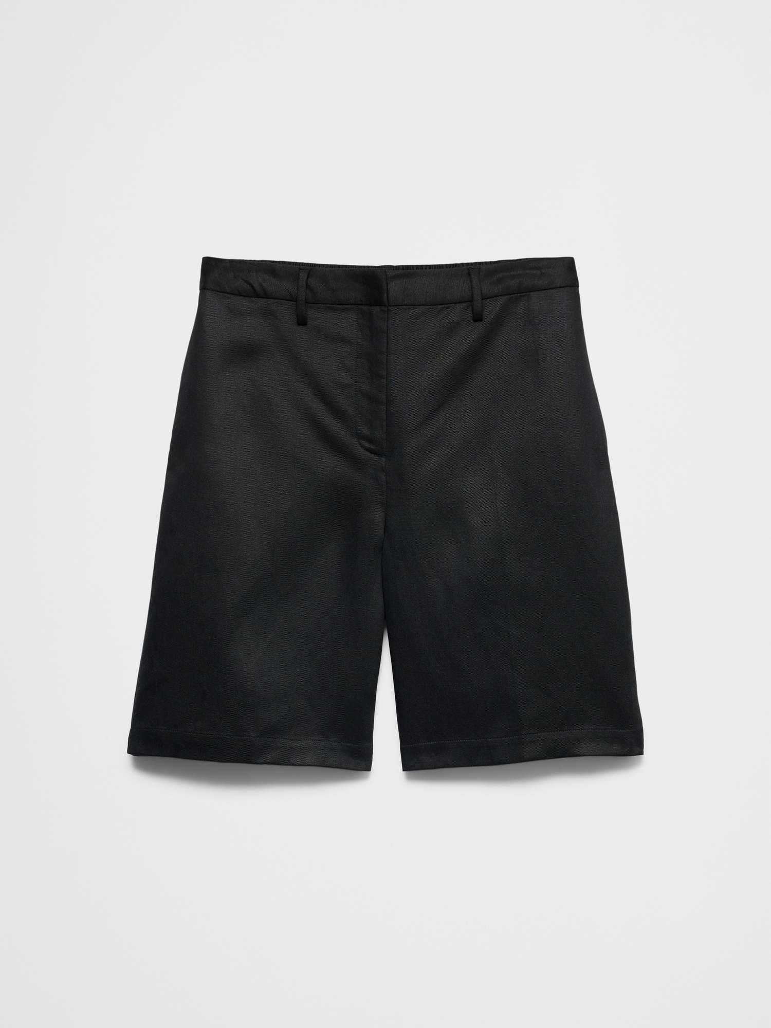 Image number 7 showing, Linen-Tencel High-Rise Bermuda Short