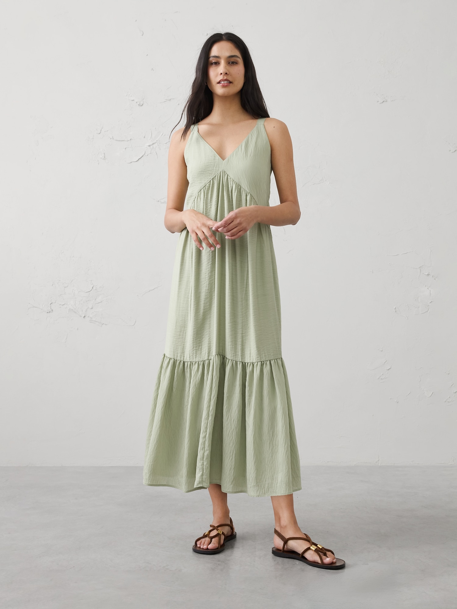 Image number 1 showing, Empire-Tiered Midi Dress