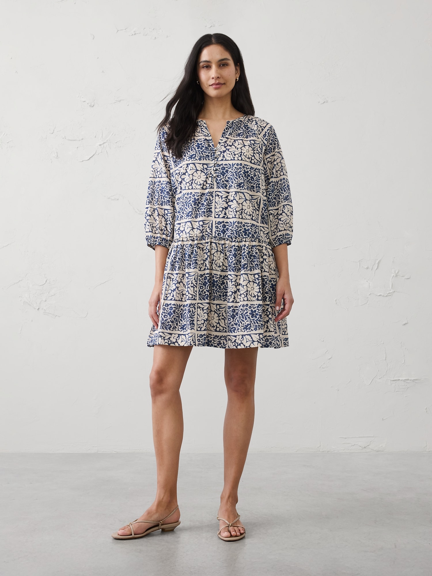Image number 1 showing, Tiered Above-Knee Dress
