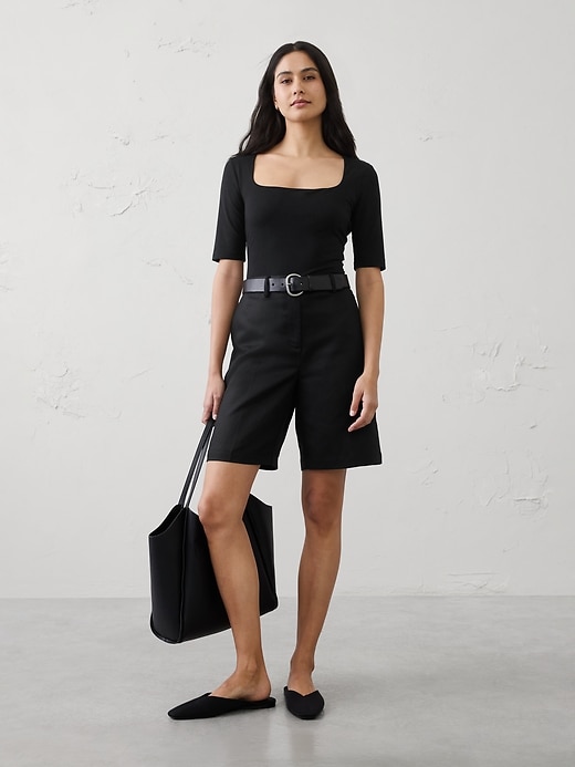 【LOHEN】SQUARE NECK COMPACT TOPS ブラック LOHEN】SQUARE NECK COMPACT TOPS ブラック LOHEN / ローヘン – KLD