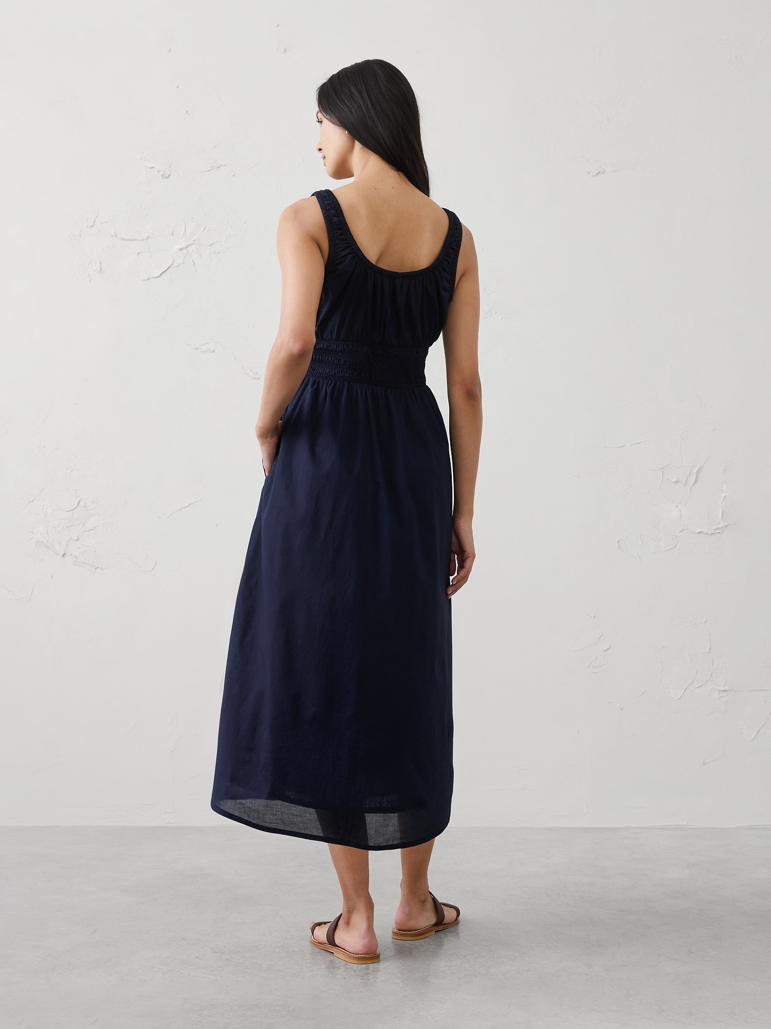 Image number 2 showing, Smocked Waist Midi Dress