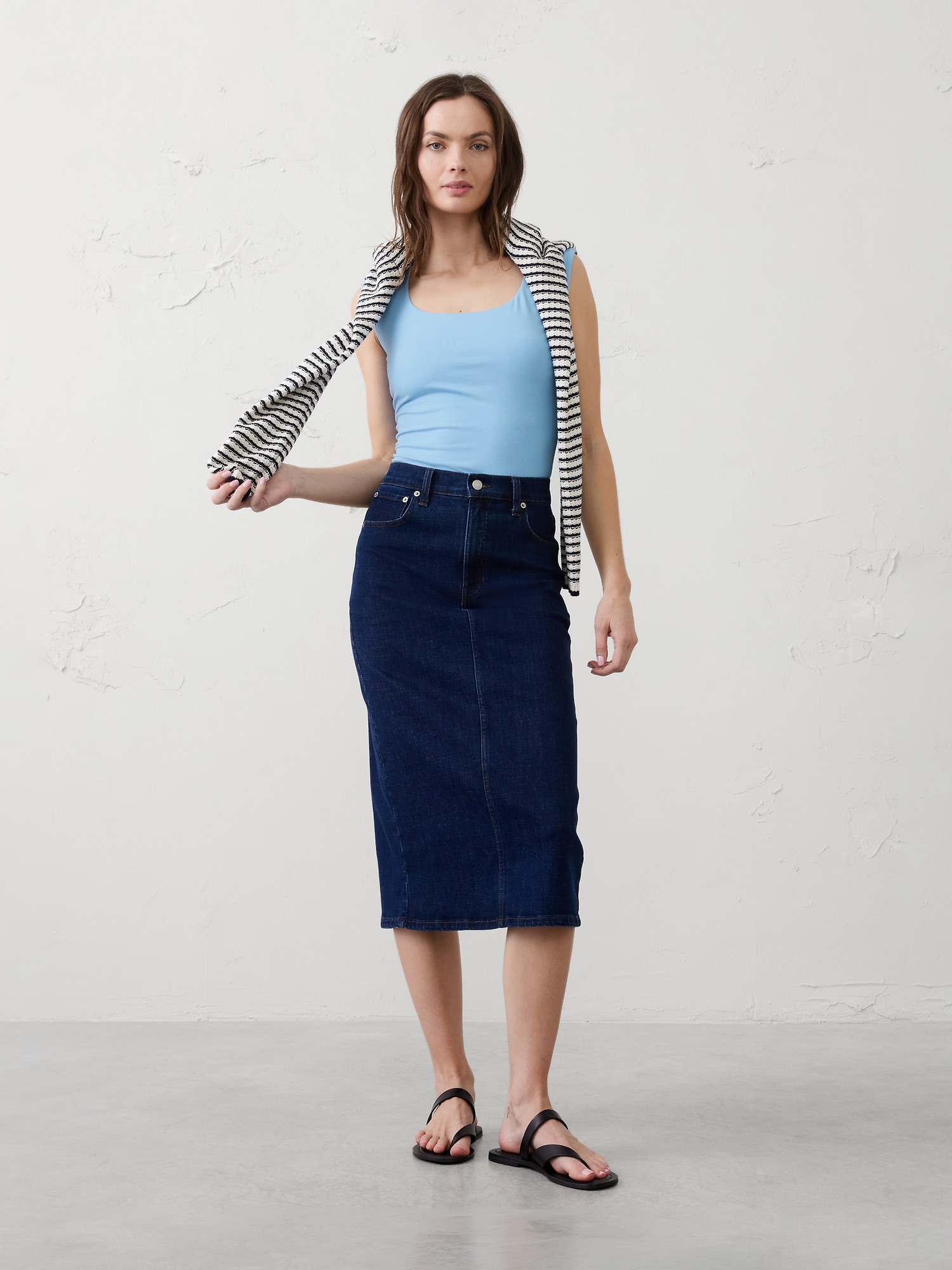 Image number 3 showing, Soft Stretch Scoop-Neck Top