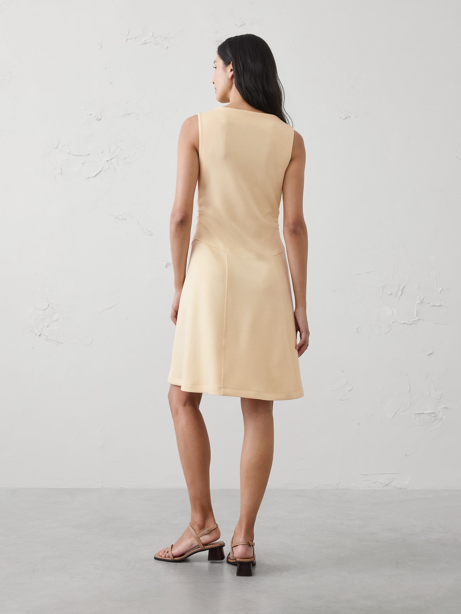 Image number 2 showing, Soft Touch Shirred-Waist Knee-Length Dress