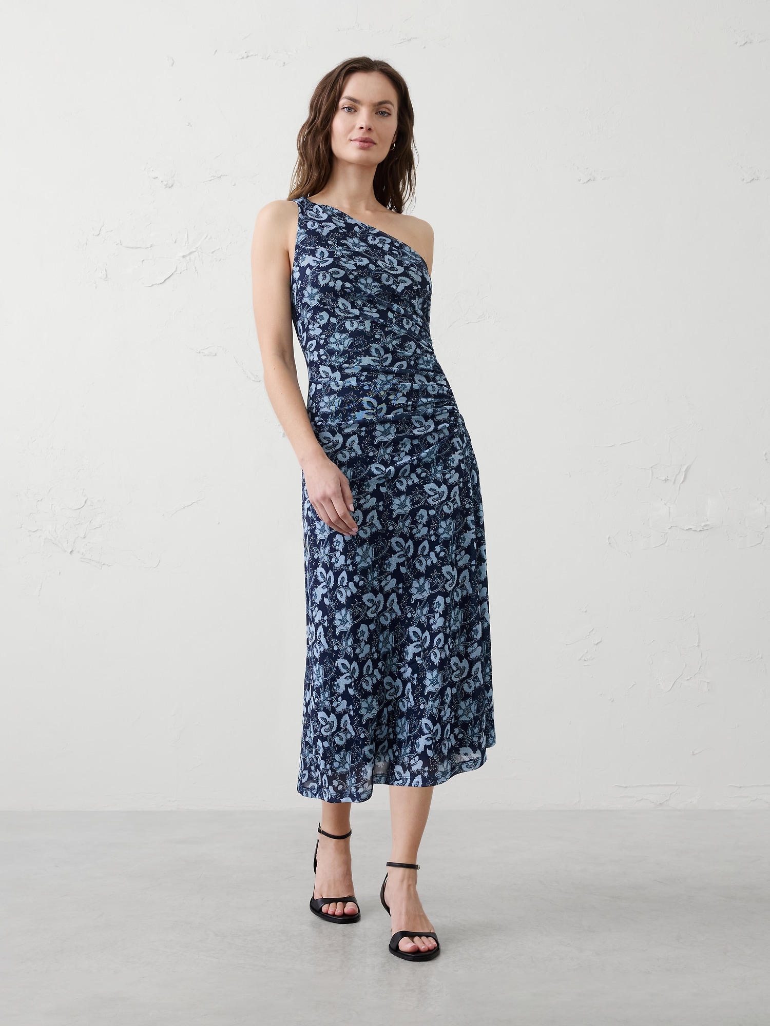 Image number 1 showing, One-Shoulder Midi Dress