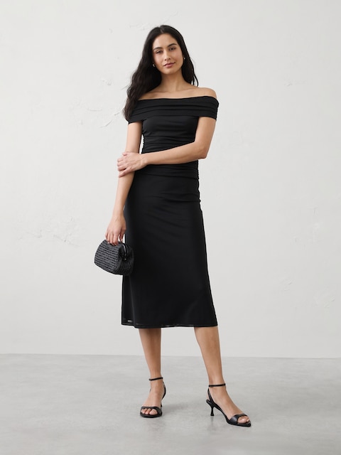 Mesh Midi Skirt