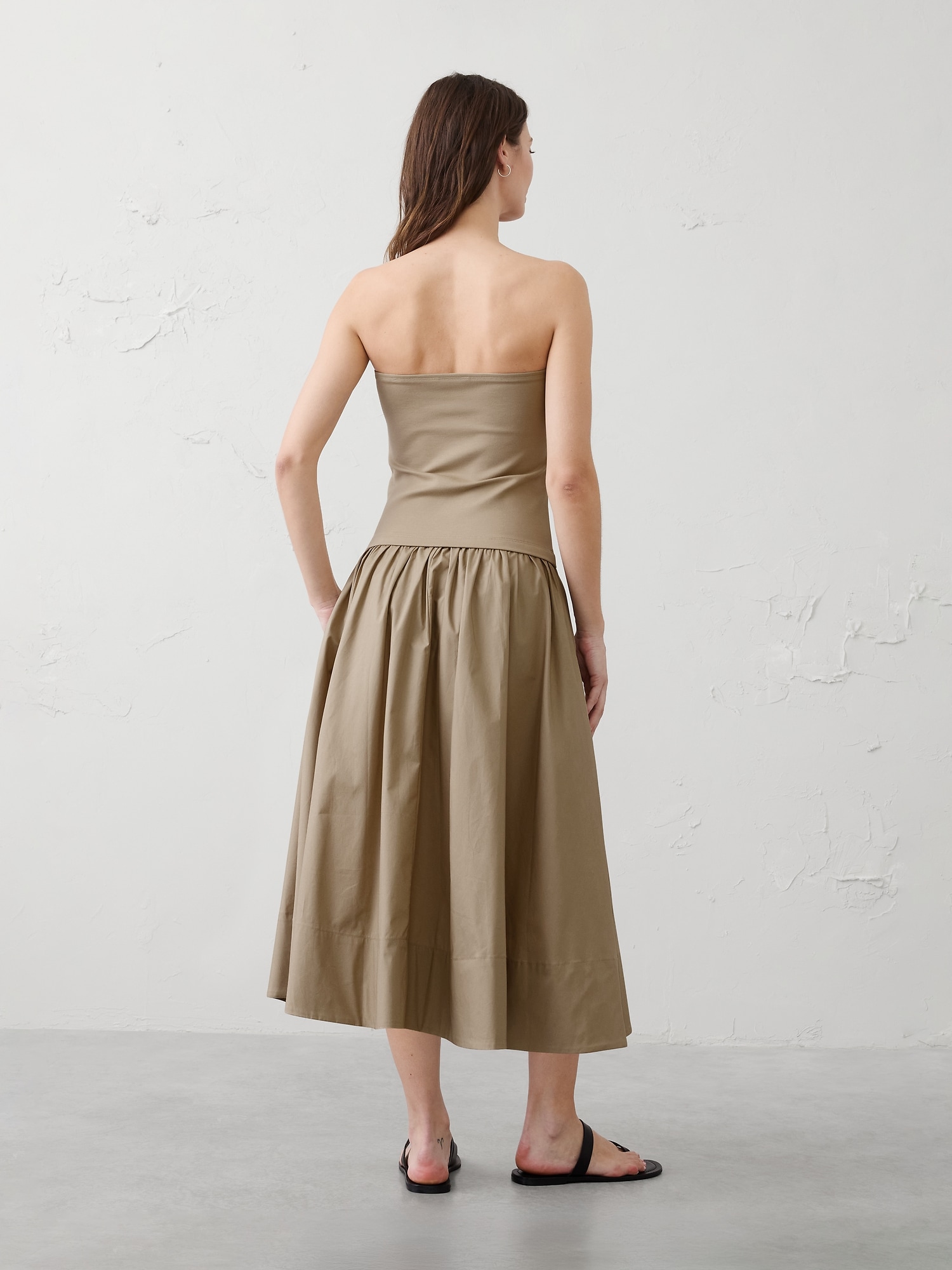 Image number 2 showing, Strapless Midi Dress