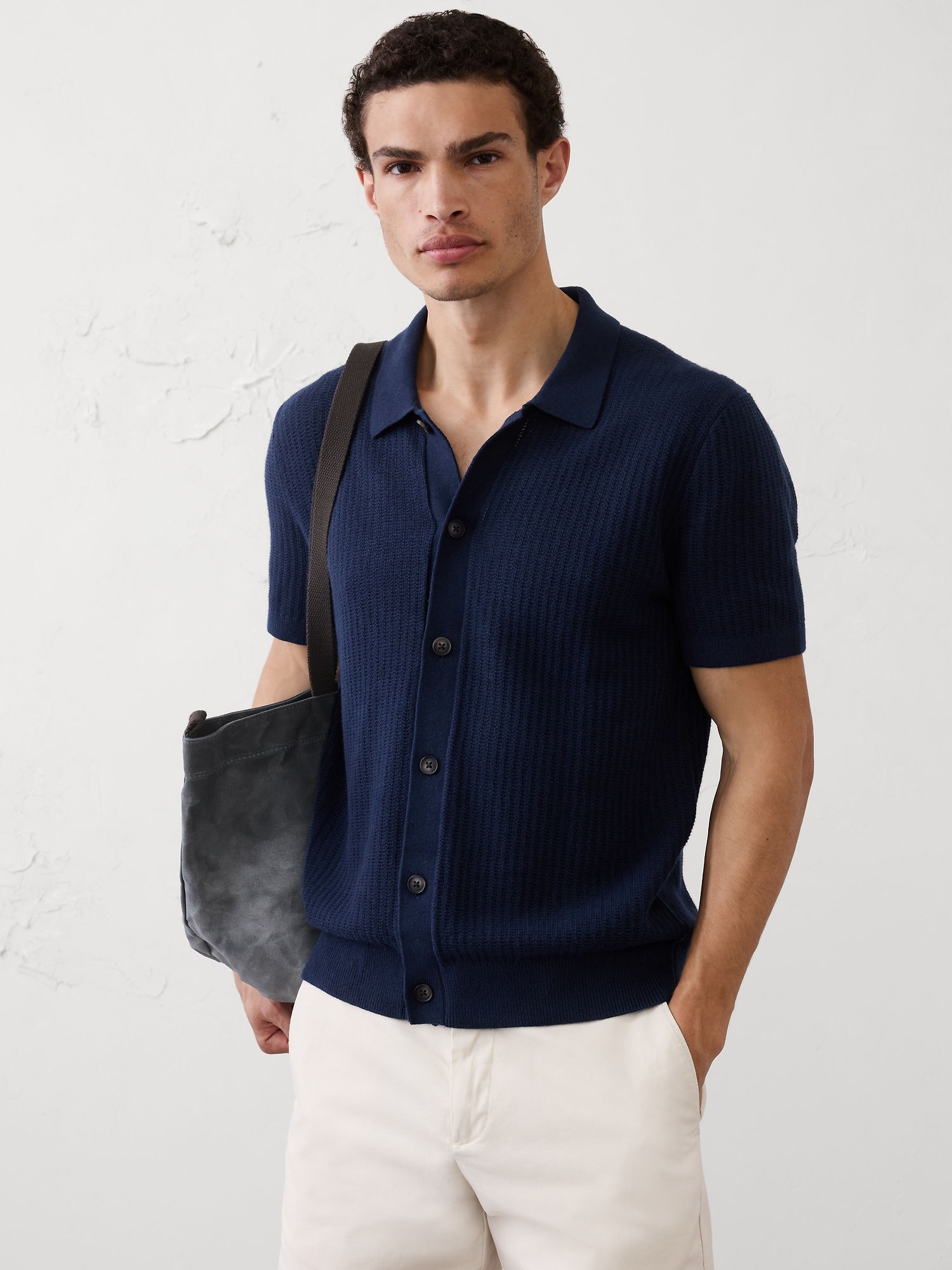Image number 1 showing, Textured Sweater Polo