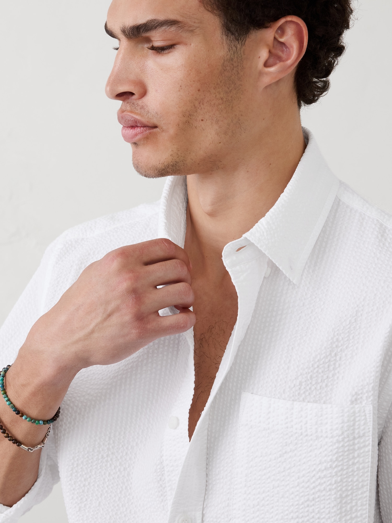 Image number 3 showing, Standard-Fit Seersucker Shirt