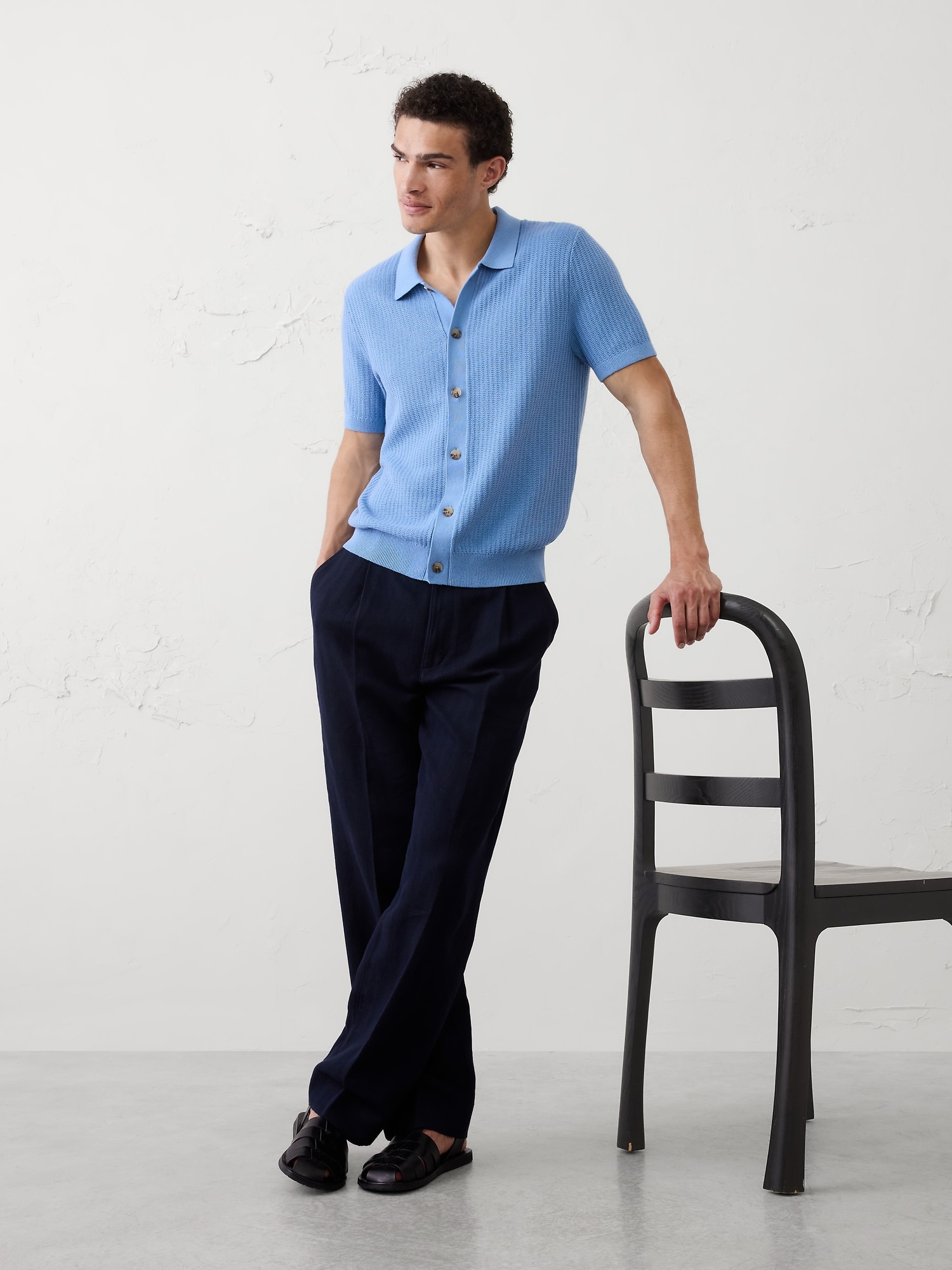 Image number 1 showing, Textured Sweater Polo