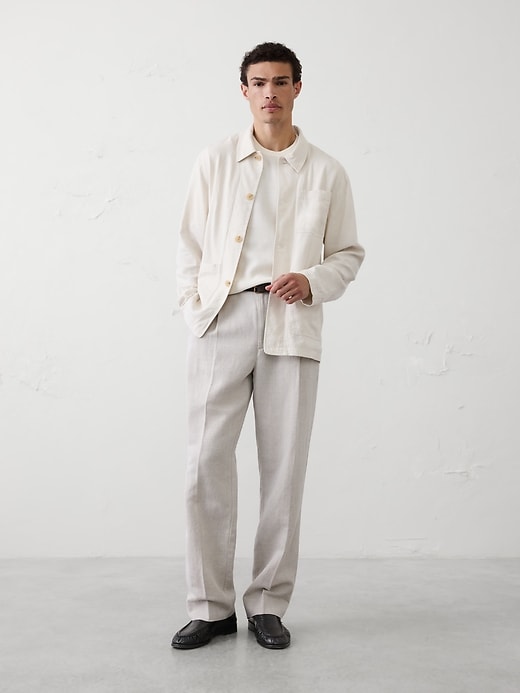 Linen-Blend Chore Jacket | Banana Republic Factory