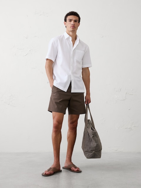 Standard-Fit Seersucker Shirt