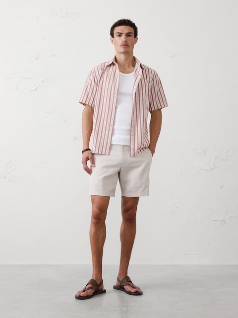 Standard-Fit Seersucker Shirt