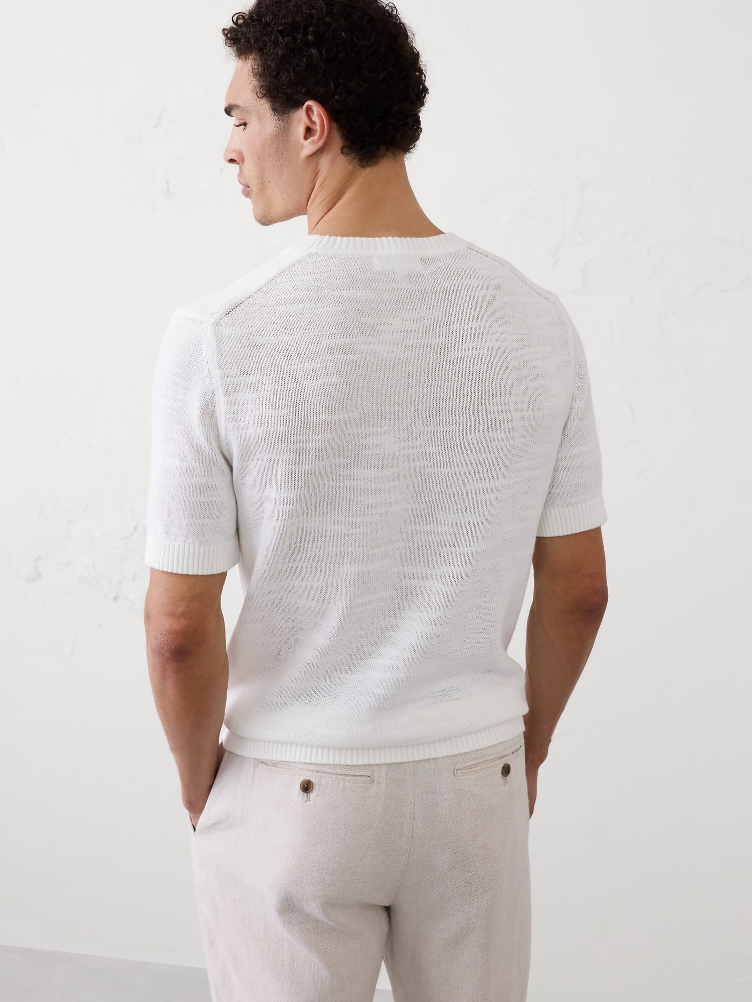 Image number 2 showing, Slubby Cotton Sweater T-Shirt