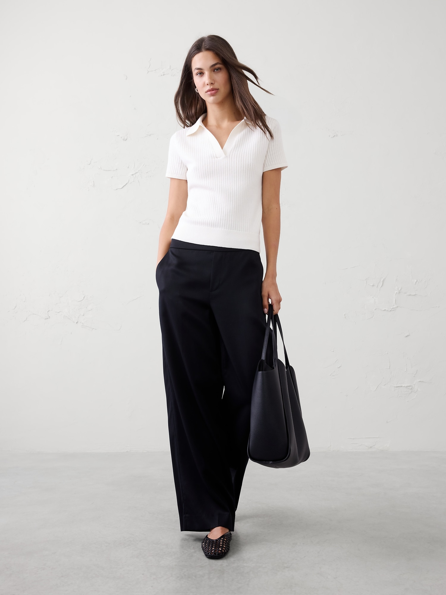 Image number 1 showing, Ribbed Sweater Polo