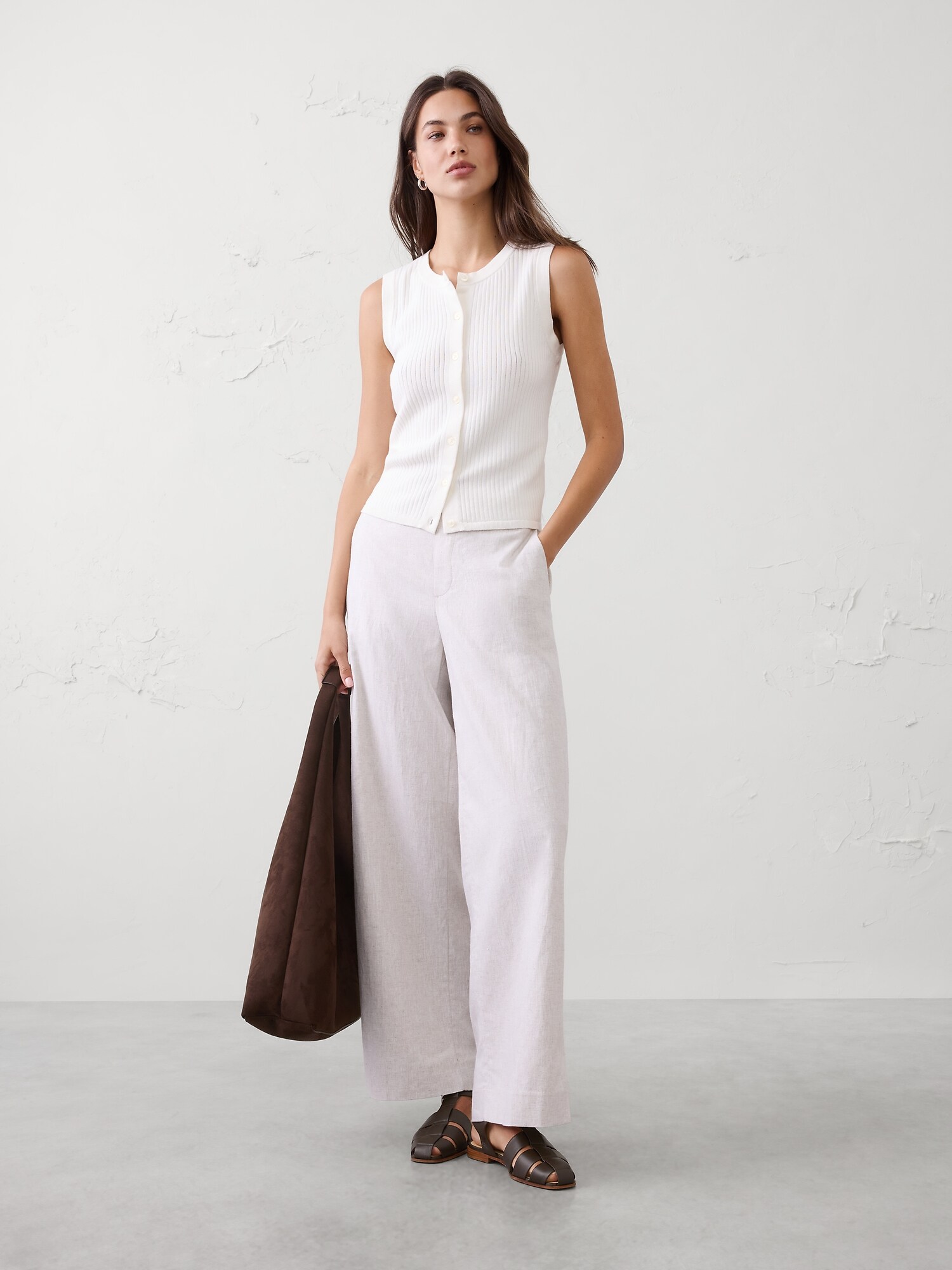 Image number 1 showing, Ribbed Sweater Tank