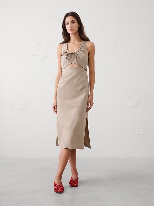 white christmas dresses Teal Asymmetric Cut Out Midi Dress – AX Paris main image 1