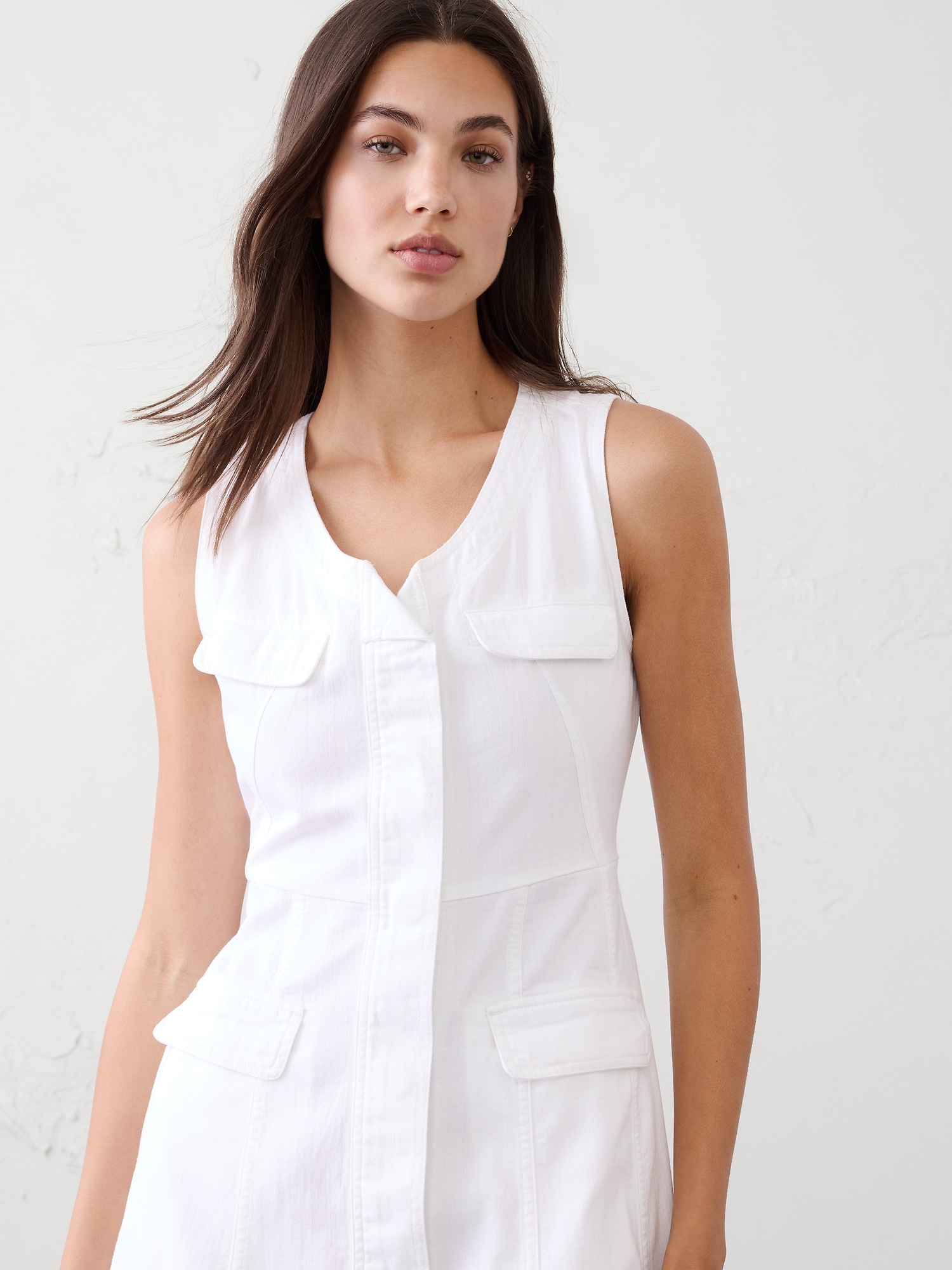 Image number 2 showing, Denim-Sleeve Midi Dress