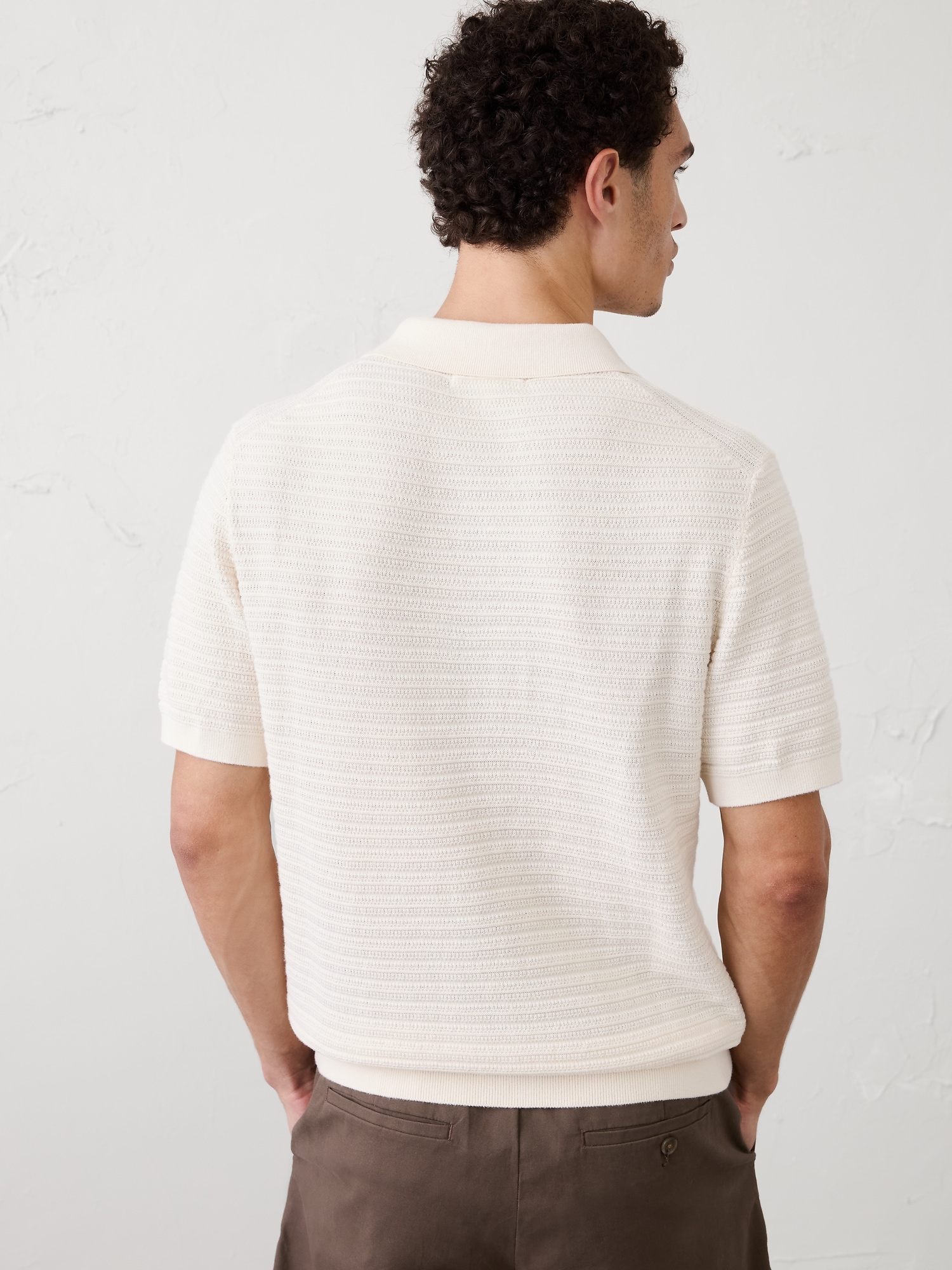 Image number 5 showing, Textured Striped Sweater Polo