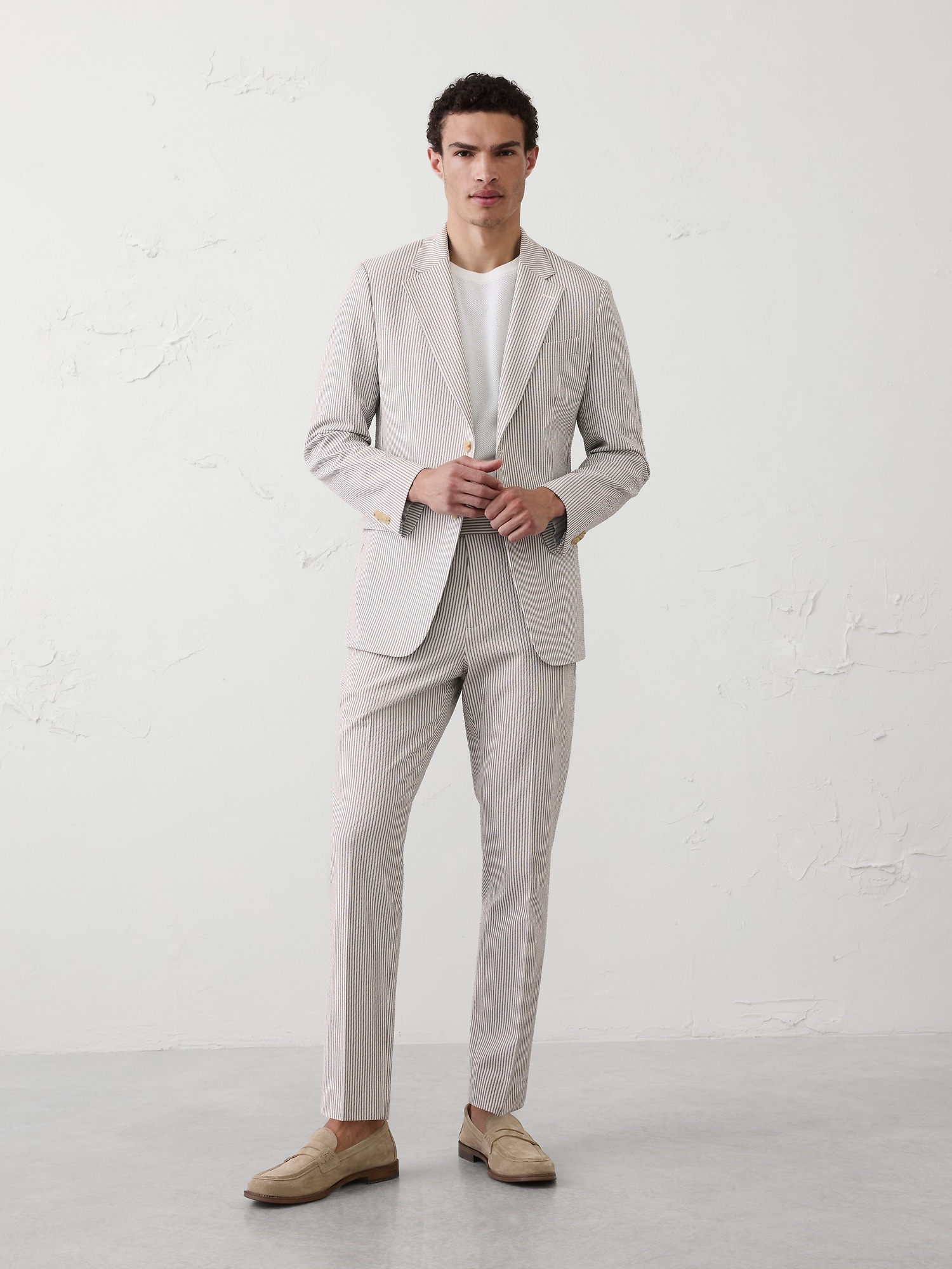 Image number 1 showing, Seersucker Suit Trouser