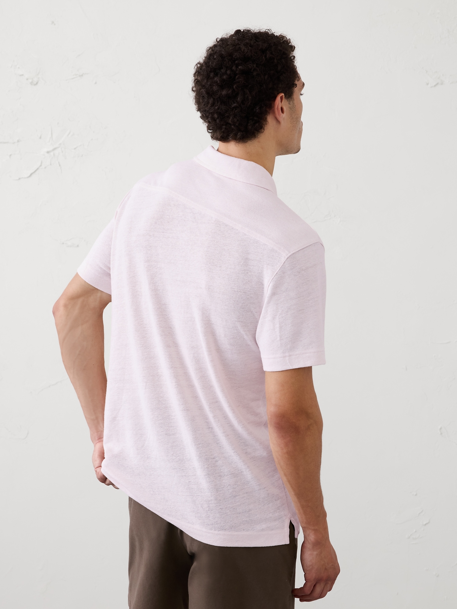 Image number 5 showing, Slim-Fit Linen-Blend Polo