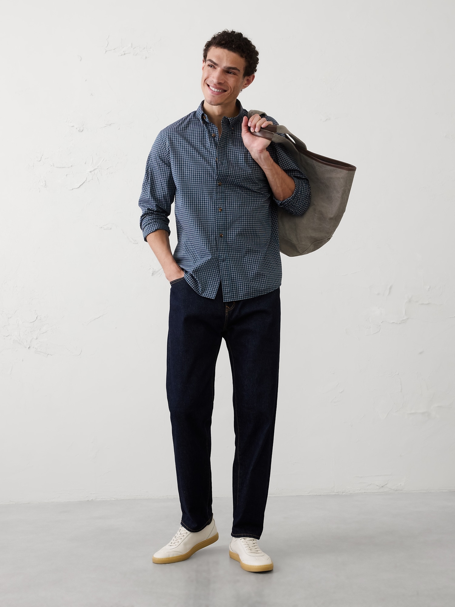 Image number 1 showing, Standard-Fit Softwash Chambray Shirt