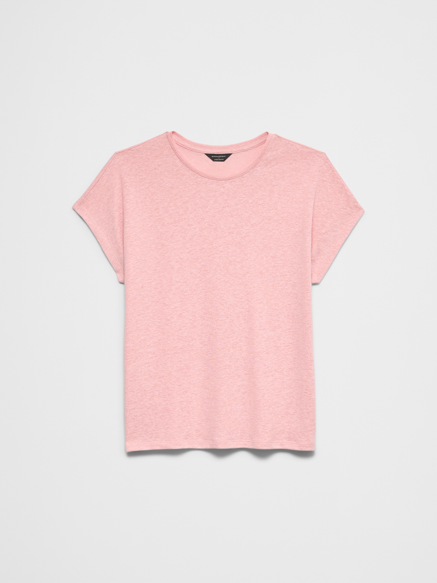 Image number 7 showing, Linen-Blend Cap-Sleeve T-Shirt