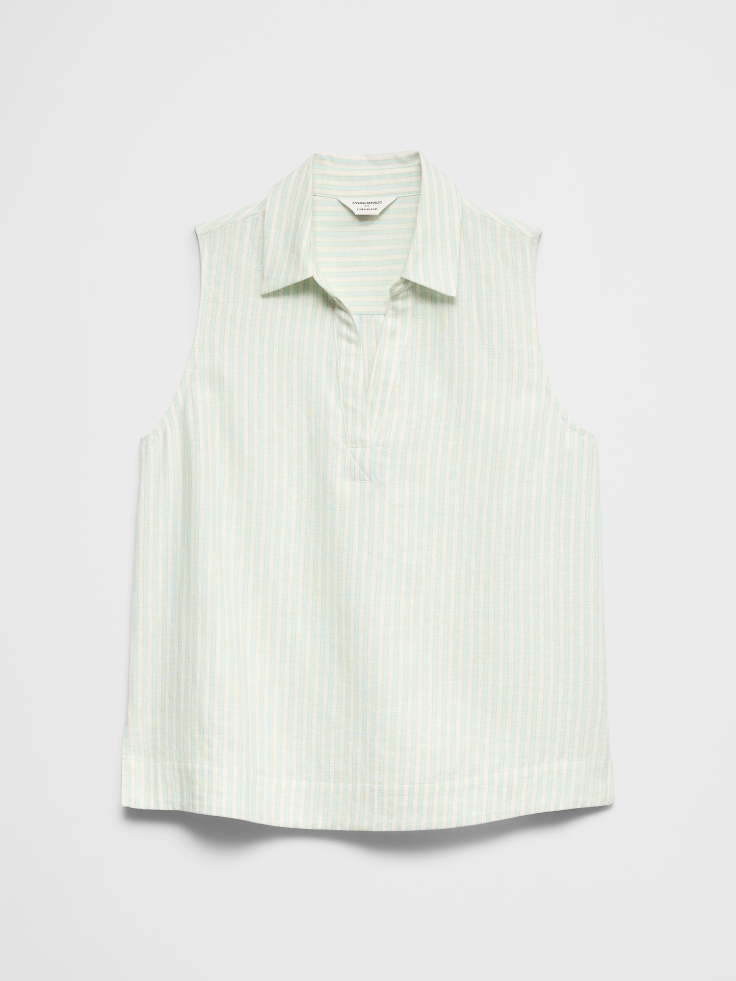 Image number 4 showing, Linen-Blend Popover Top