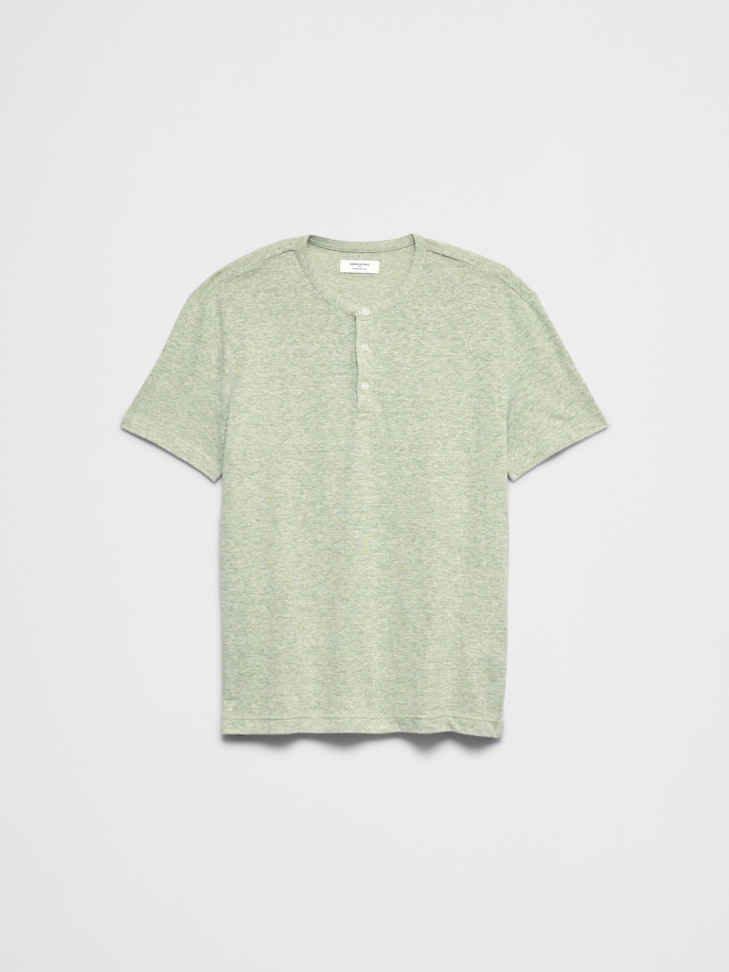 Image number 4 showing, Standard-Fit Linen-Blend Henley