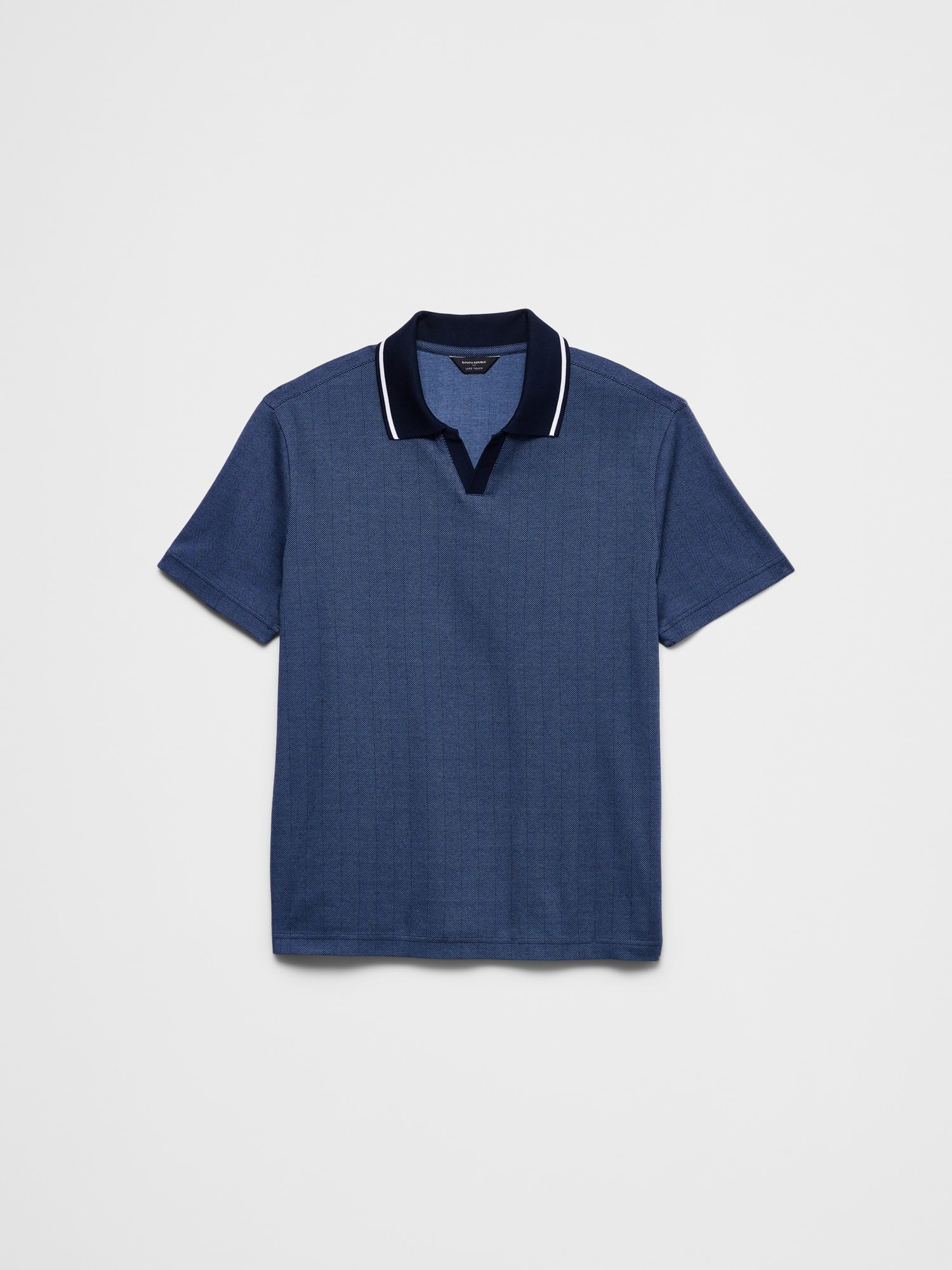 Image number 4 showing, Standard-Fit Luxe Touch Johnny-Collar Polo