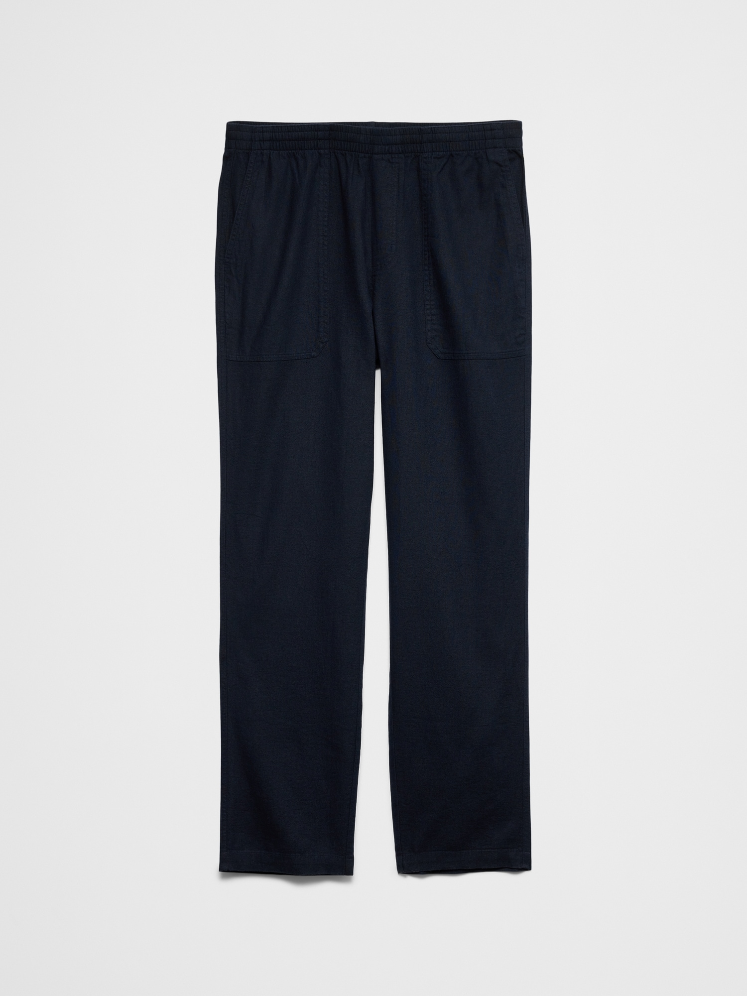 Image number 6 showing, Straight-Fit Linen-Blend Pull-On Pant