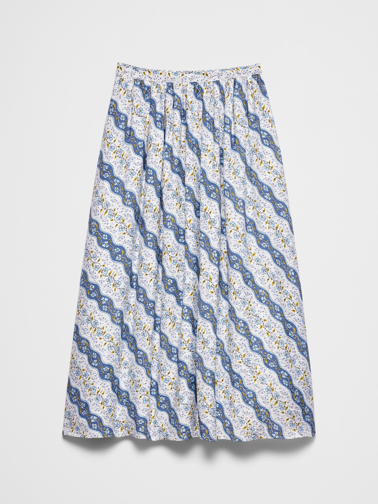 Image number 4 showing, Silky Slub Midi Skirt