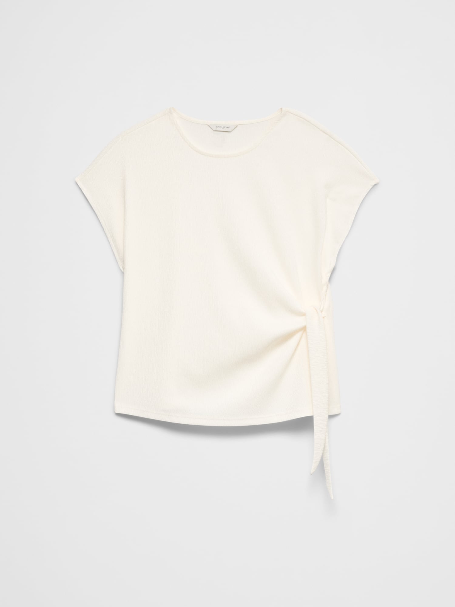 Textured Smocked Side-Tie Top | Banana Republic Factory