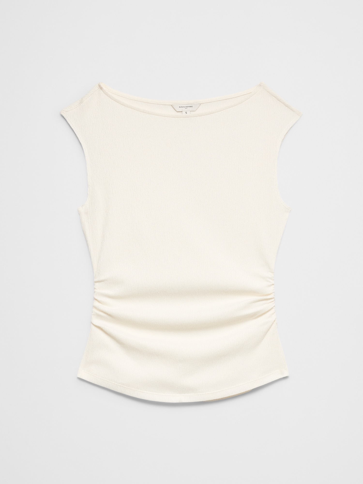 Image number 4 showing, Textured Smocked Ruched Top