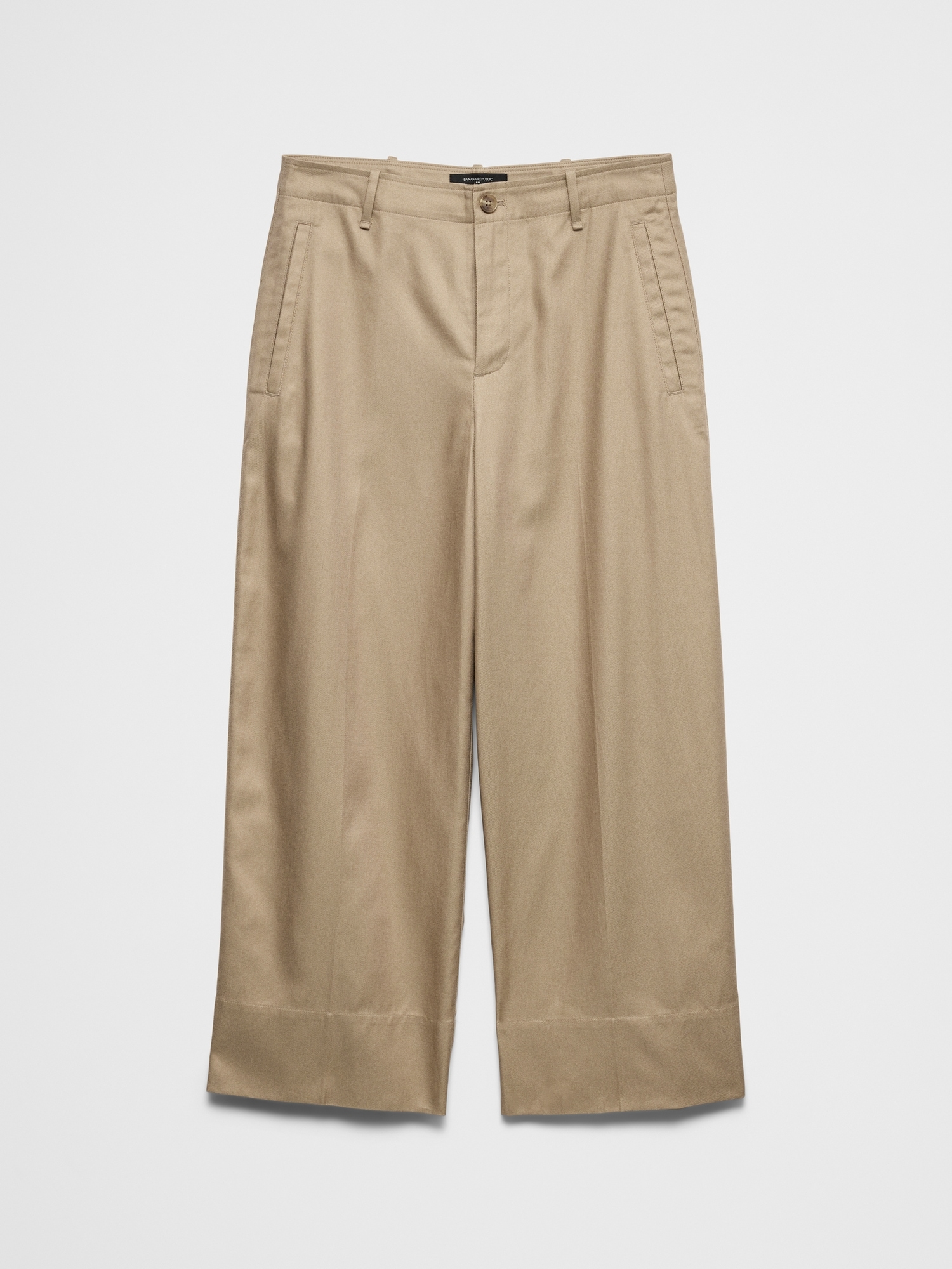 Image number 4 showing, Wide-Leg High-Rise Cropped Pant