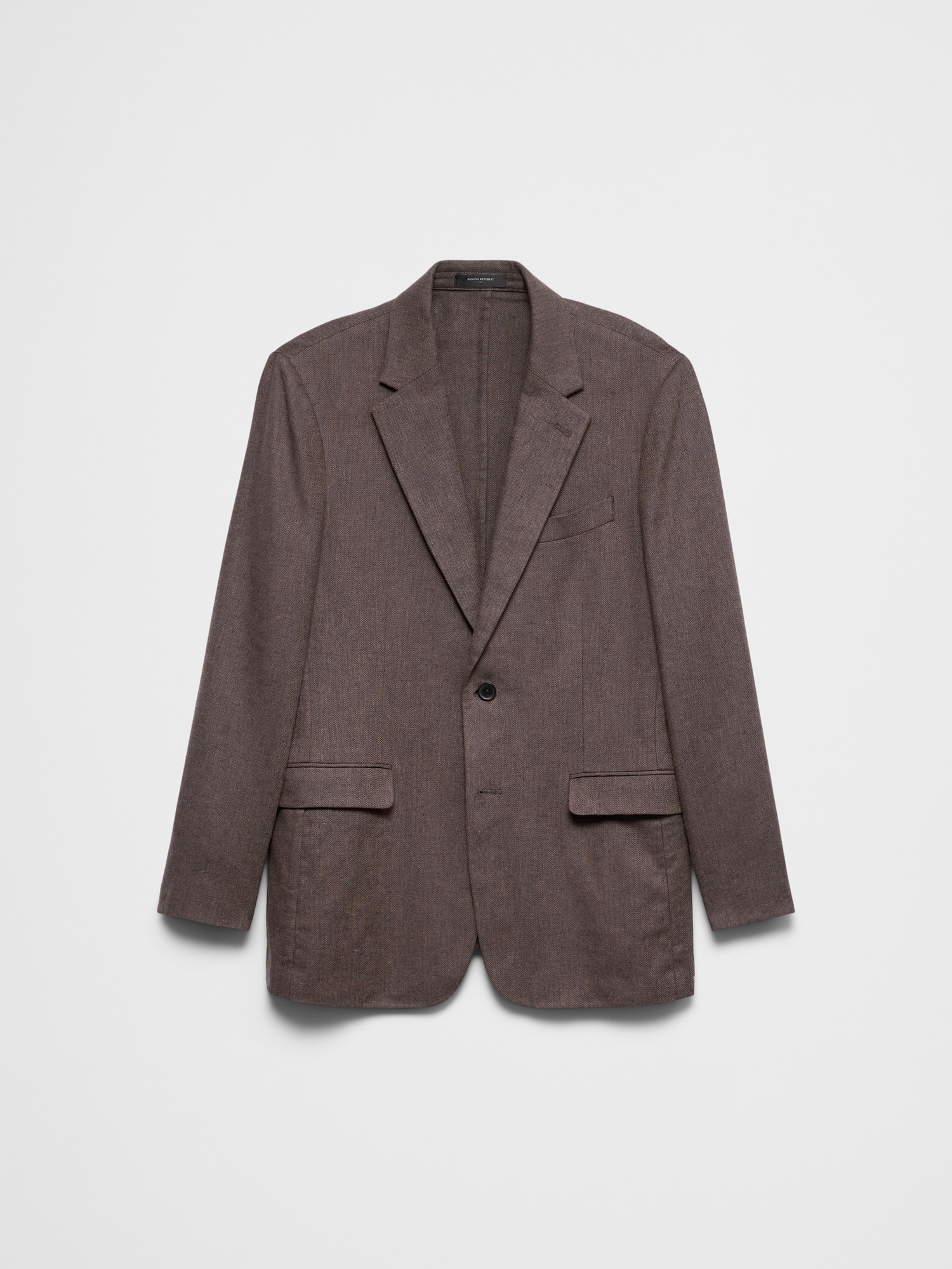 Image number 4 showing, Linen-Blend Herringbone Suit Jacket