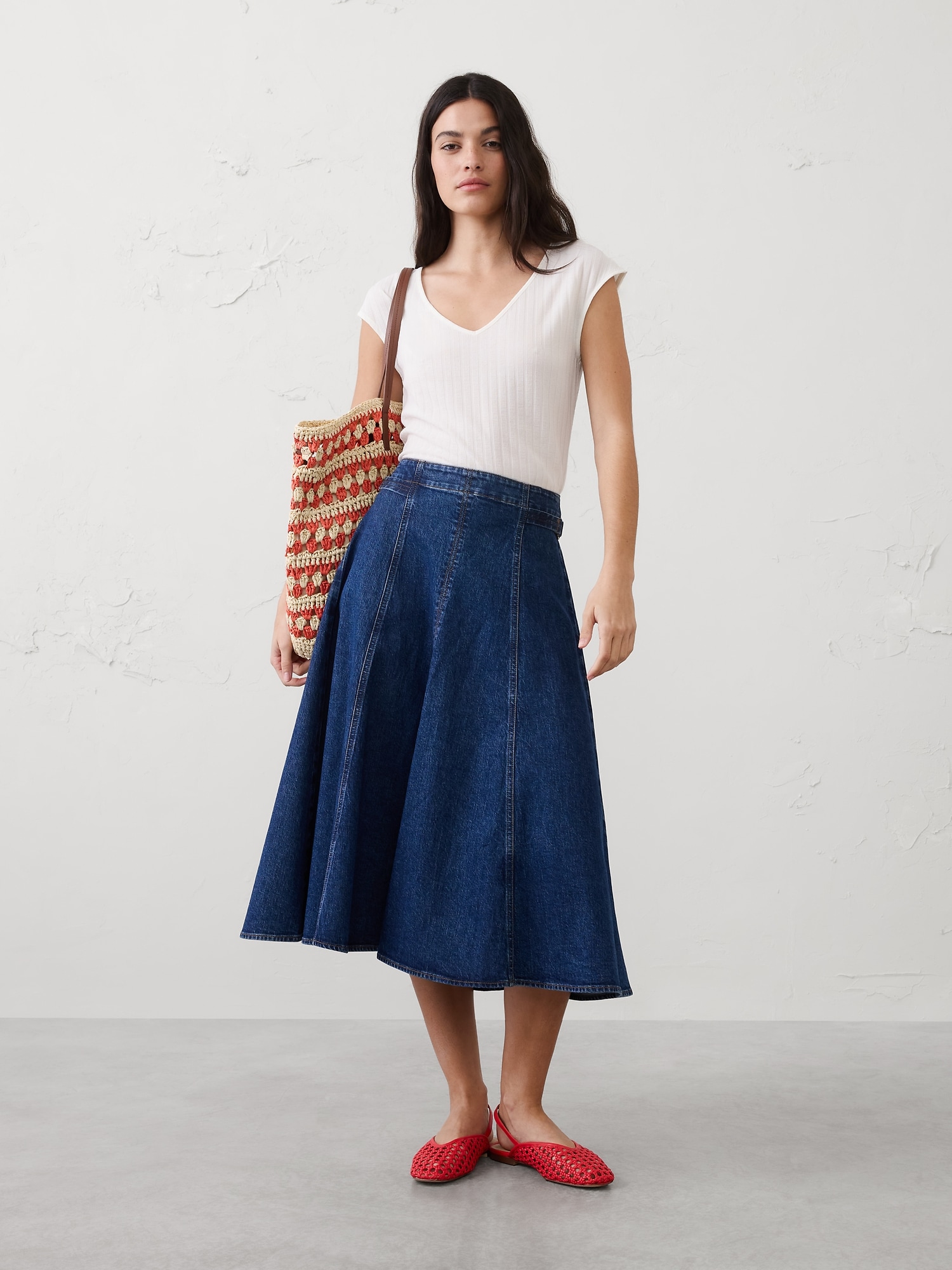 Image number 1 showing, Ribbed V-Neck Top