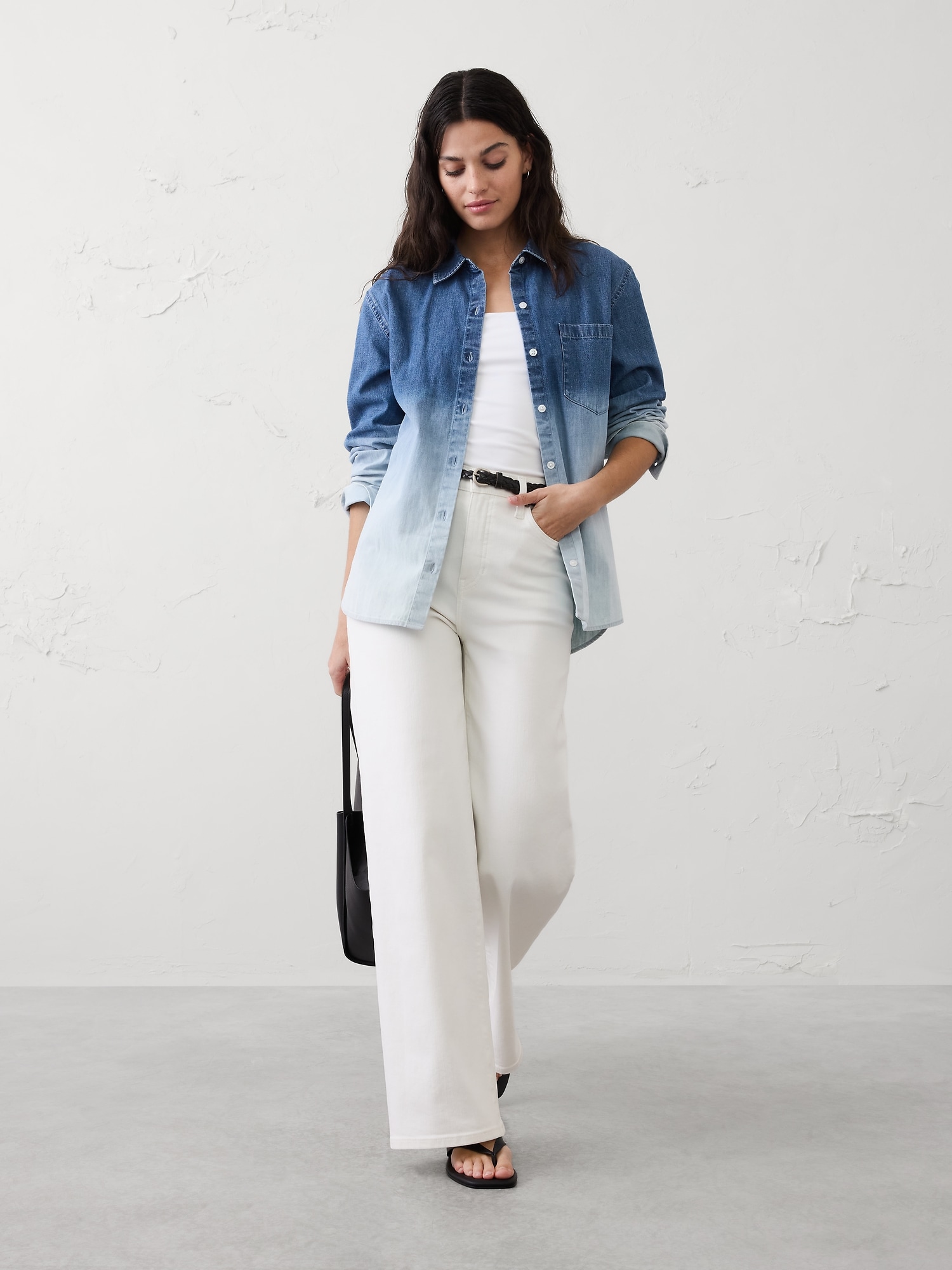 Image number 1 showing, Ombre Denim Shirt