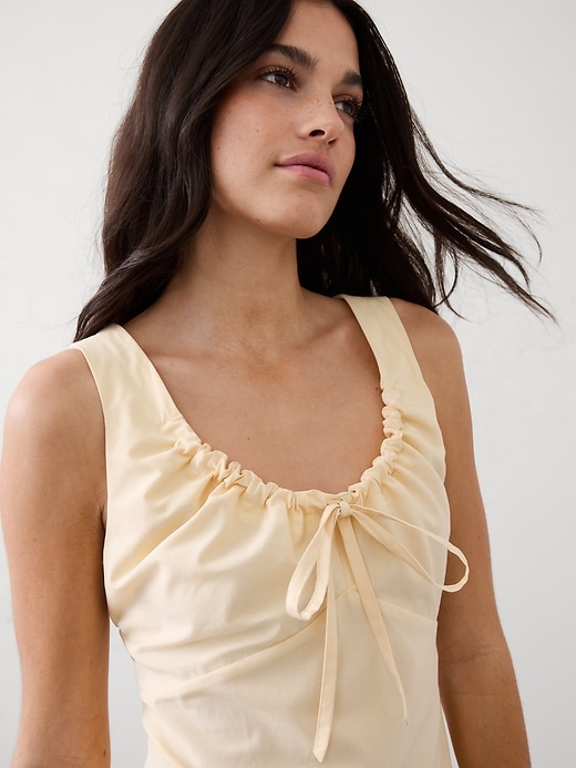 Cinched Neck-Tie Top | Banana Republic Factory