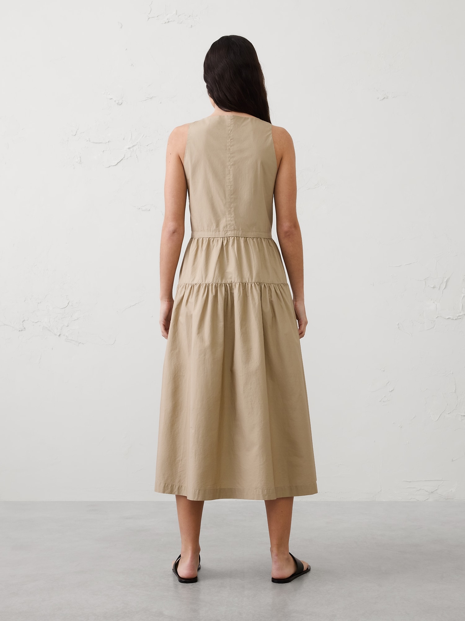 Image number 2 showing, Dropped-Waist Midi Dress