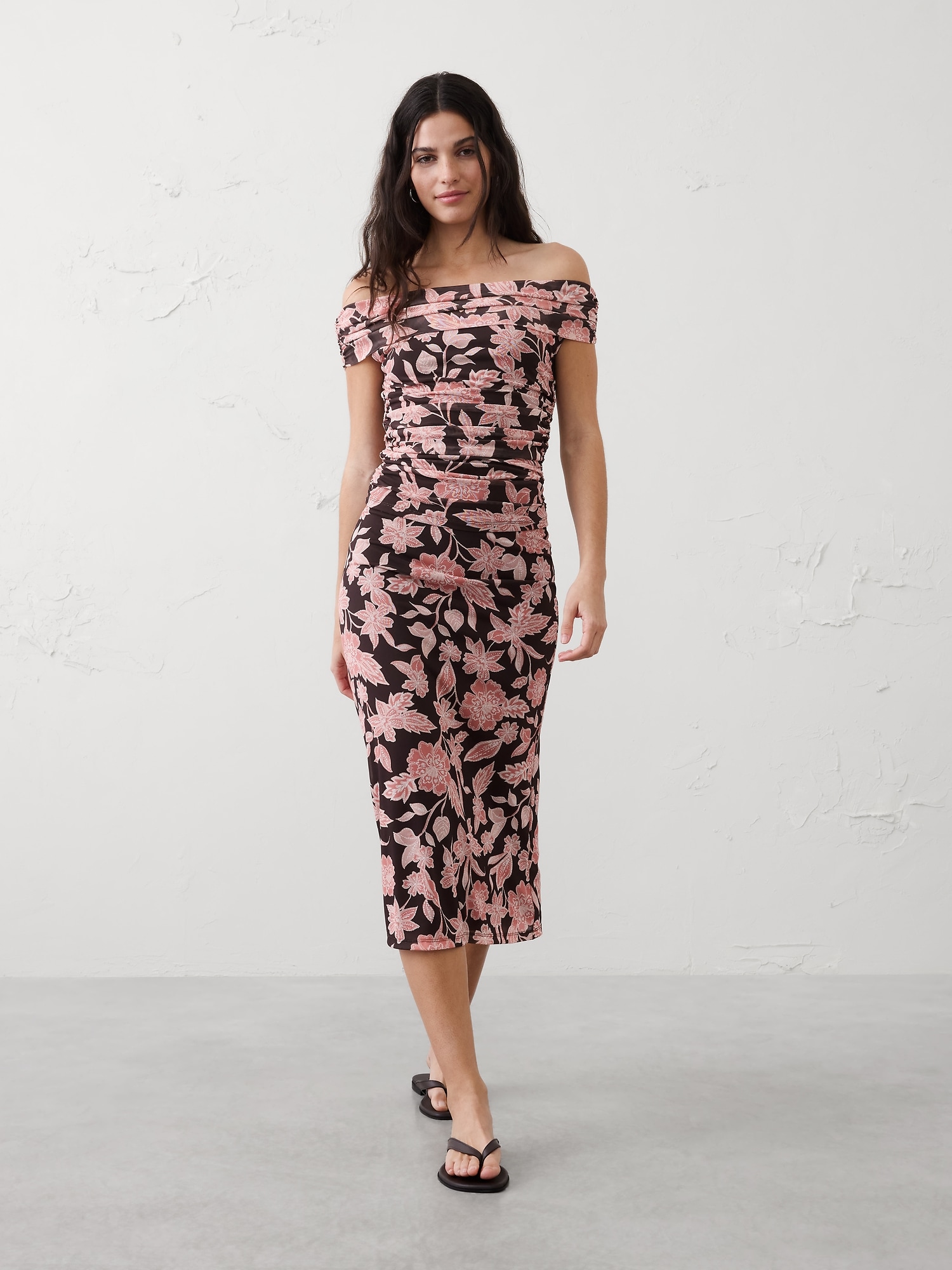 Image number 1 showing, Mesh Midi Skirt