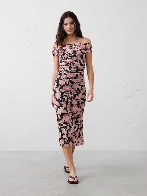 Mesh Midi Skirt