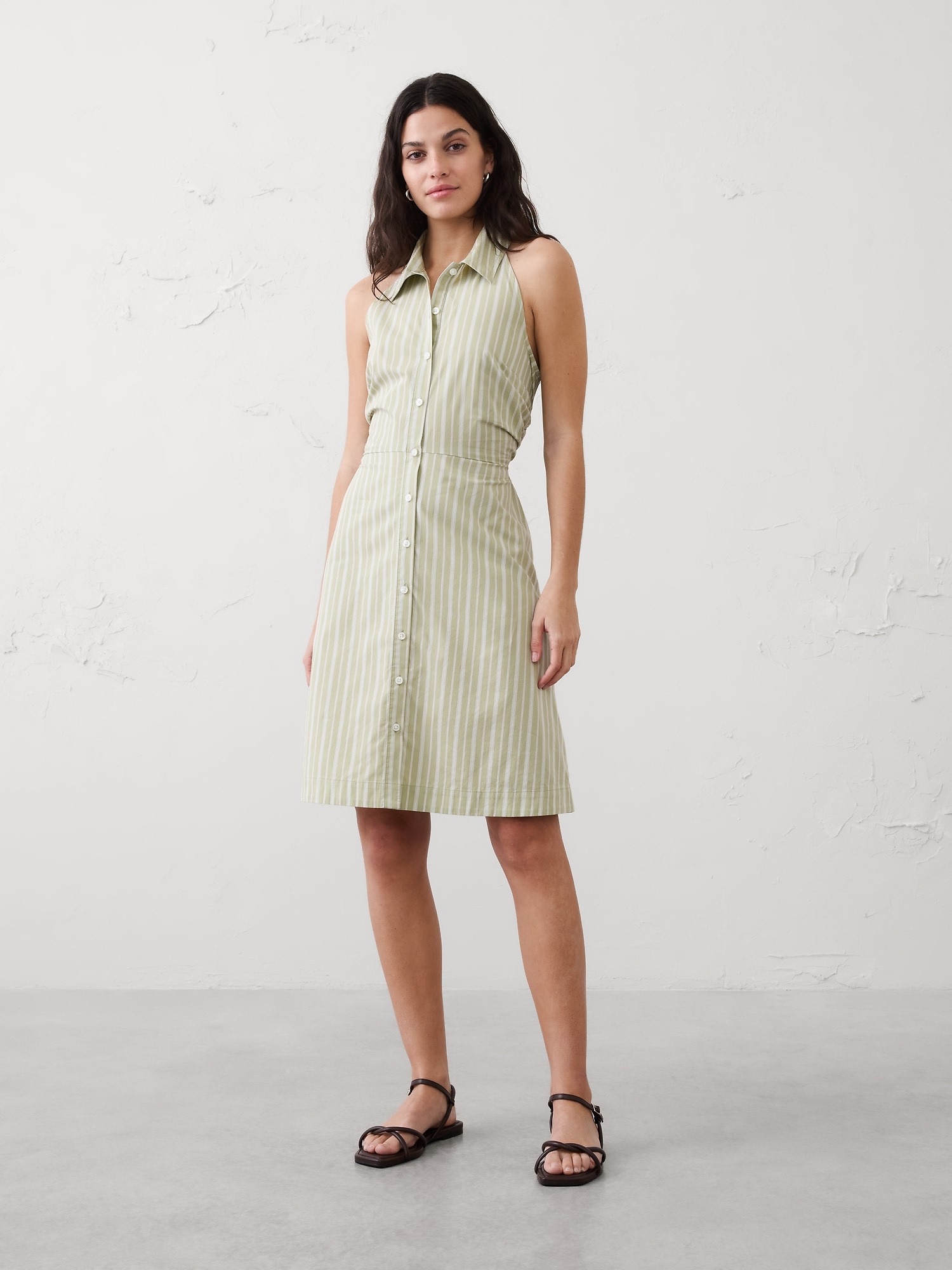 Image number 3 showing, Shirred-Waist Above-Knee Dress