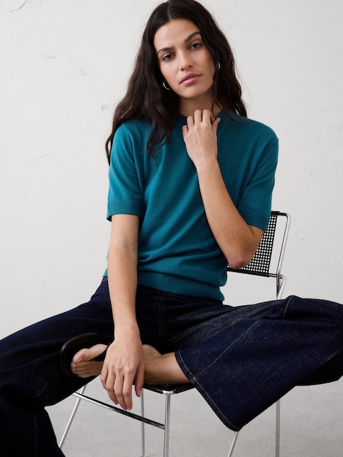 Forever Short-Sleeve Sweater