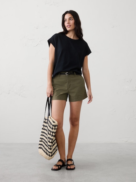 Mid-Rise Chino Short